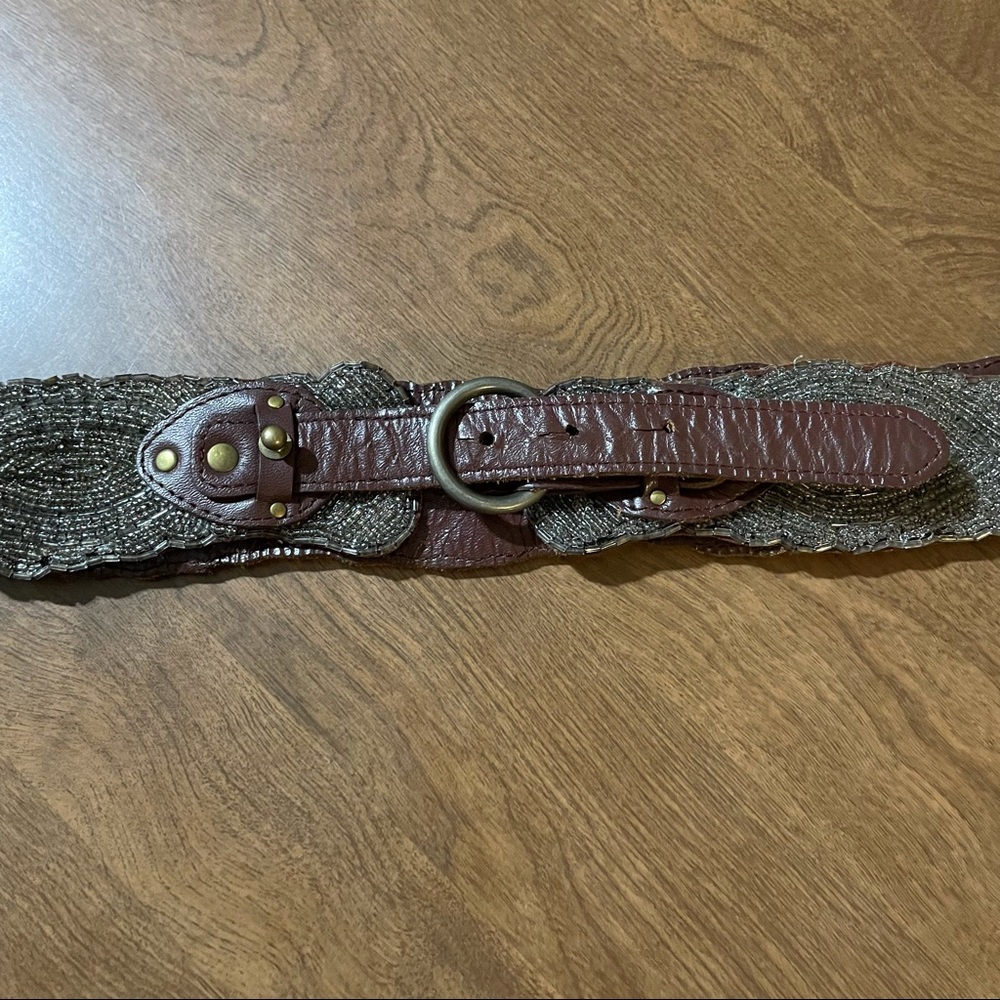 Anthropologie Jasper & Jeera beaded belt